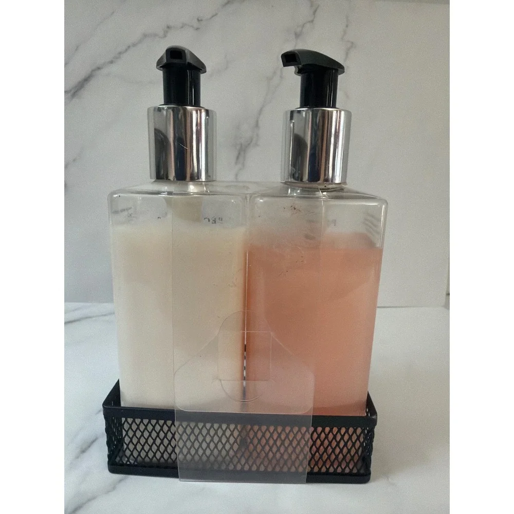Pecksniff's England Fresh Cotton & Pink Lily Hand Wash and Lotion Set 10.1oz 2pk